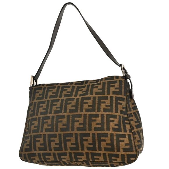 Fendi Brown Canvas Zucca Mamma Baguette Handbag 214526325008 155605 - Picture 2 of 10